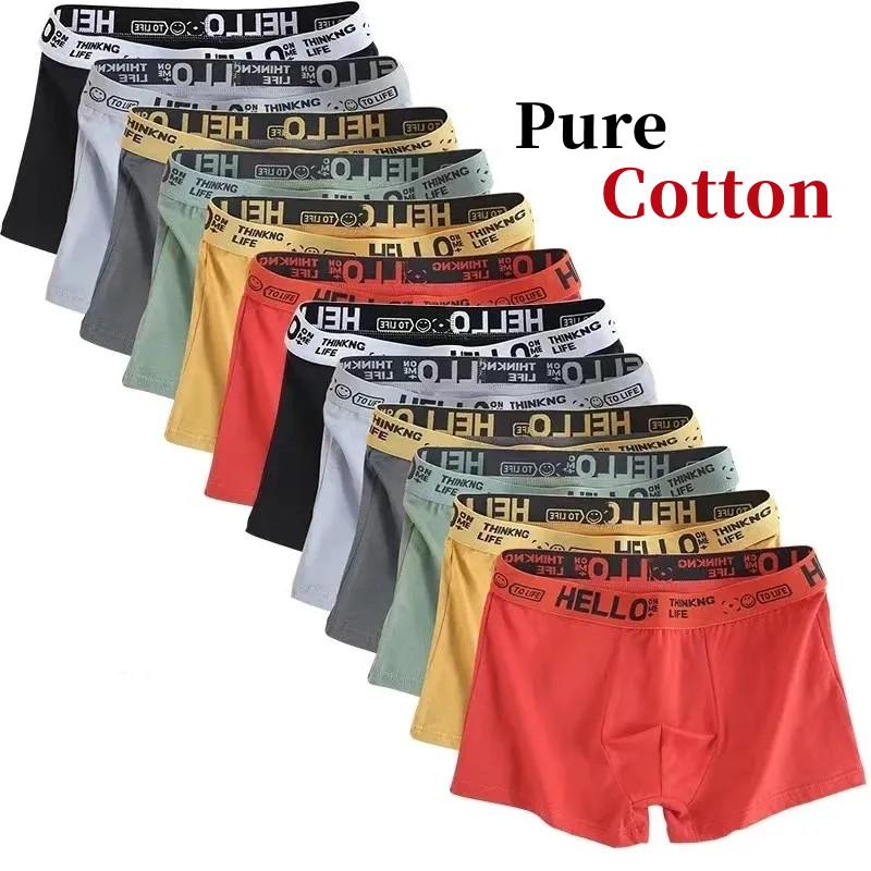 Boxer Shorts Modal - 10 個/メンズ下着男性純粋な綿のパンツ男性ブランドパンティーショーツ通気性ボクサーパンツ快適なソフトプラスサイズ