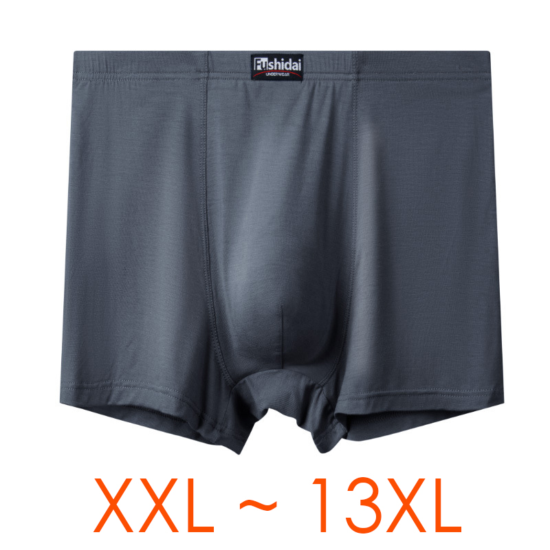 Boxer Shorts Modal - 3 ピース/ロット 13XL オーバーサイズ男性ボクサープラスサイズのパンティーパンツ下着男の下着 8XL 9XL