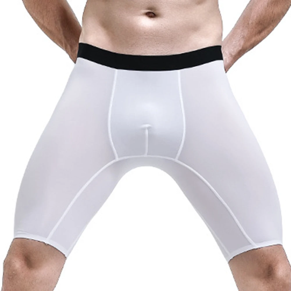 男性ロングレッグボクサーパンツ通気性ポーチパンティー下着男速 - Long Leg Trunk Men のレビューと価格