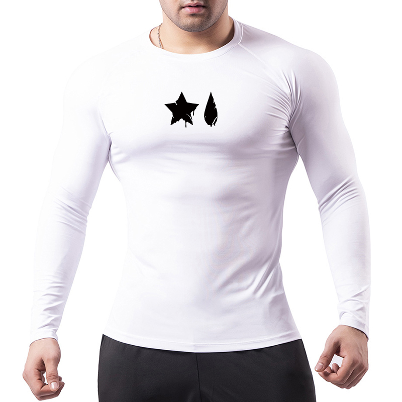 メンズスパイダープリントコンプレッションシャツ、長袖Tシャツ - Base Layer Top のレビューと価格