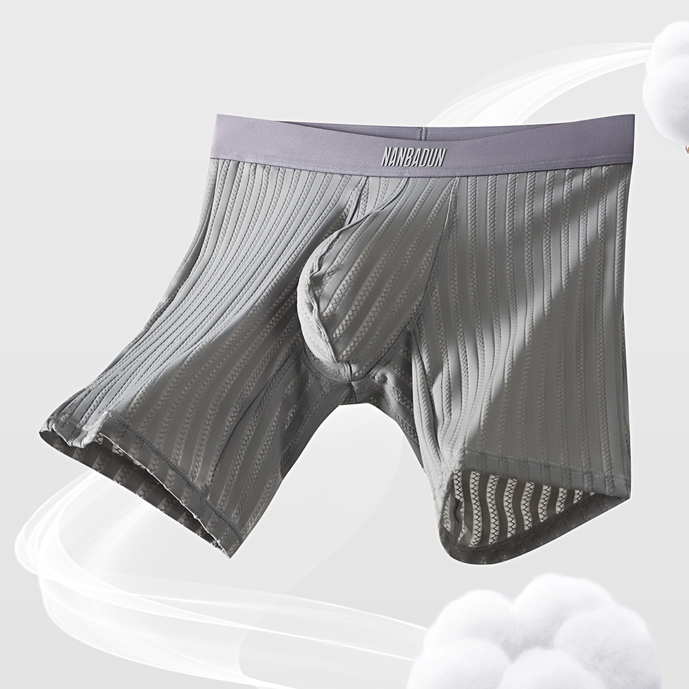 メンズアイスシルクロングレッグショーツ、ボクサーメッシュ通気 - Long Leg Trunk Men のレビューと価格