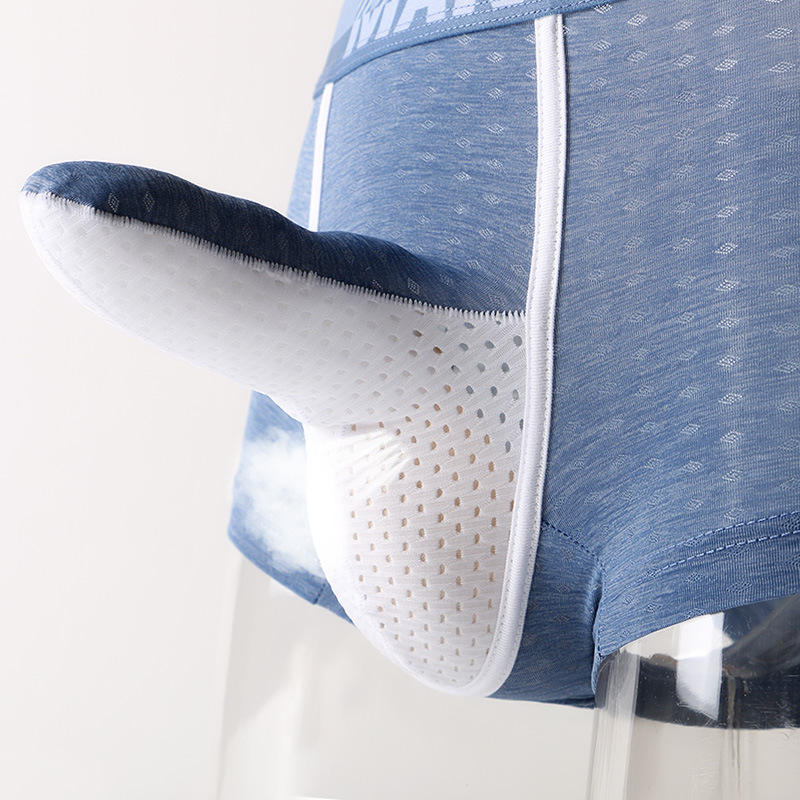 メンズアイスシルクボクサーブリーフ、通気性メッシュ下着、3D - Mesh Sport Boxer のレビューと価格