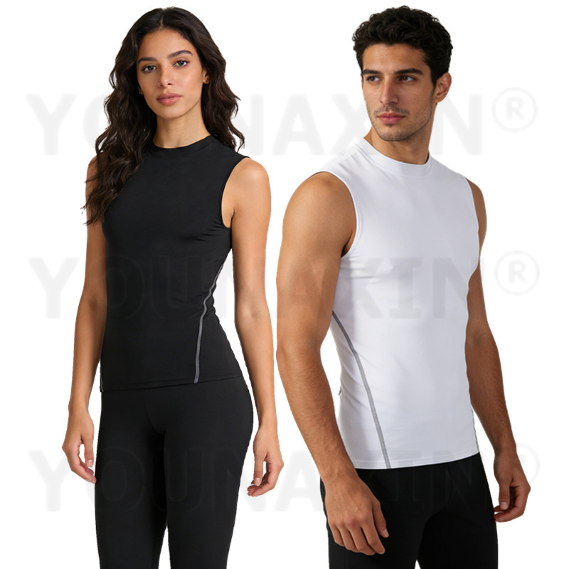 YOUNAXIN ユニセックス ノースリーブ コンプレッショ - Base Layer Top のレビューと価格