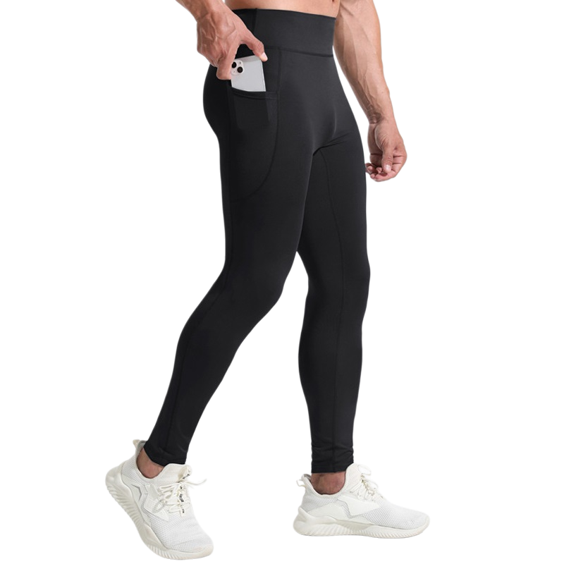 男性ハイウエスト圧縮ロングパンツ速乾性通気性ストレッチタイト - Compression Long Pant のレビューと価格