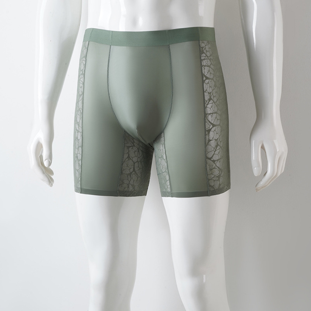 メンズロングレッグ通気性ボクサーブリーフ下着、ポーチサポート - Long Leg Trunk Men のレビューと価格