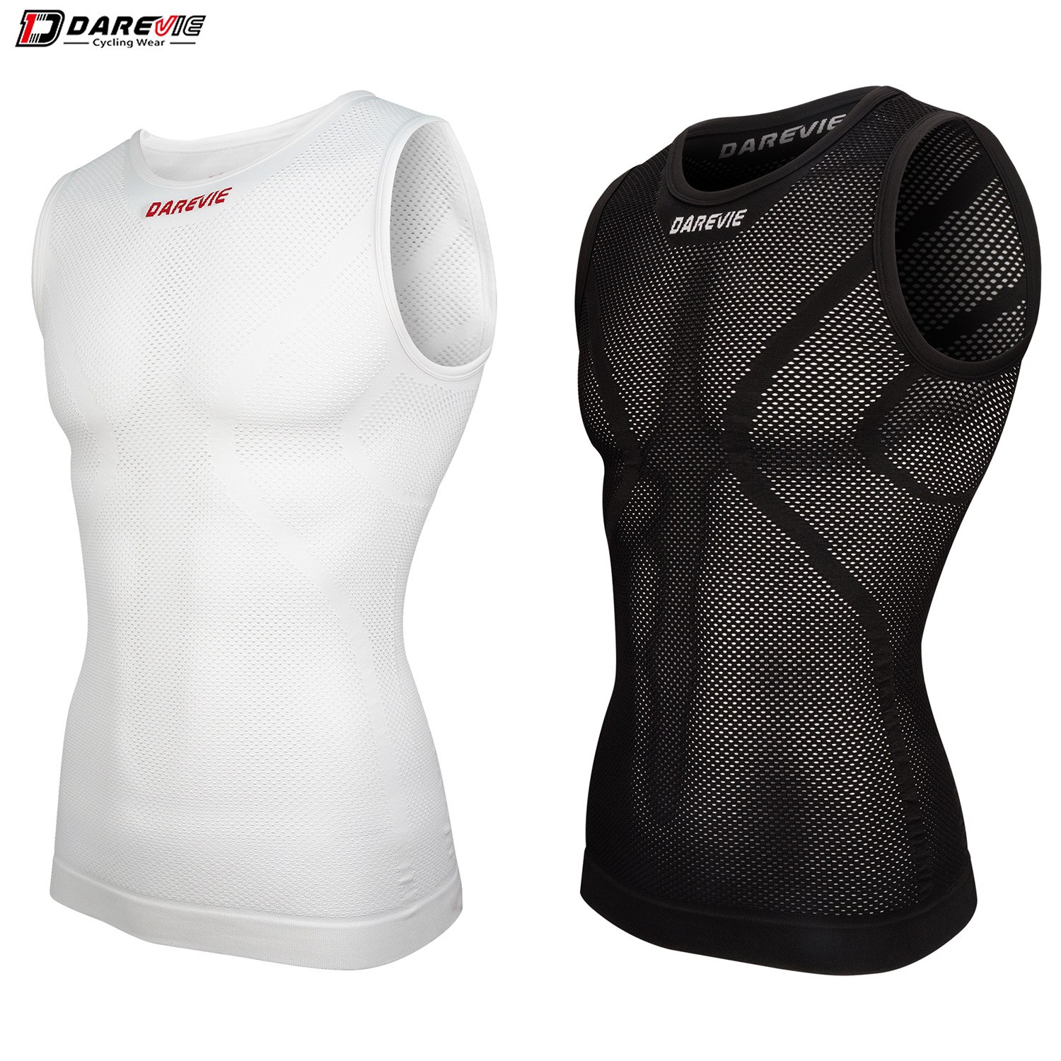 Darevieサイクリング第1層男性圧縮シームレス女性自転車 - Sleeveless Undershirt のレビューと価格