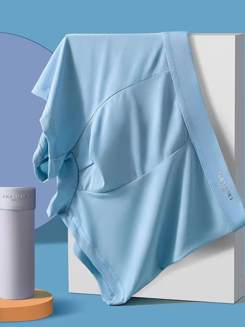 4 個ボクサーパンツメンズアイスシルク下着男性パンツ通気性の - Multi Pack Underwear のレビューと価格