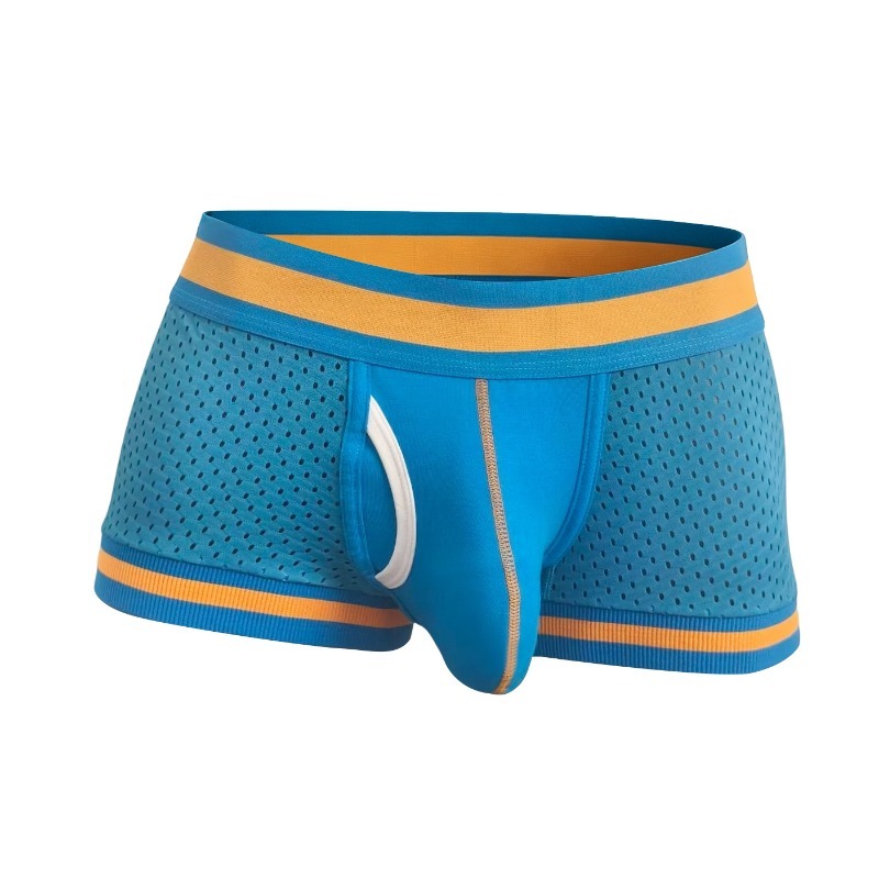 男性メッシュ通気性ボクサーブリーフ U 凸ポーチサポートスト - Mesh Sport Boxer のレビューと価格