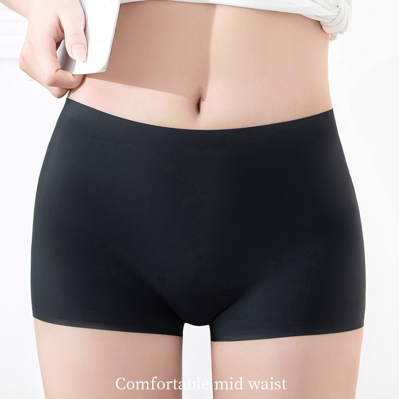安全の女性のショーツスカートの下にパンツアイスシルクシームレ - Boxer Brief Pack Cotton のレビューと価格
