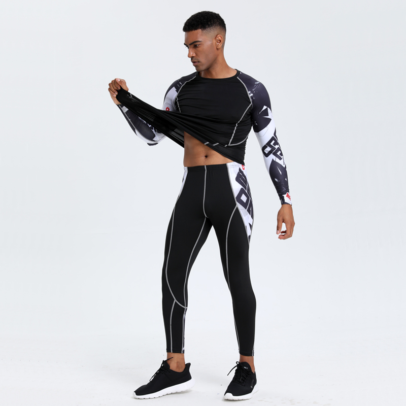 メンズ PRO スポーツ フィットネス スーツ: ランニング - Compression Long Pant のレビューと価格