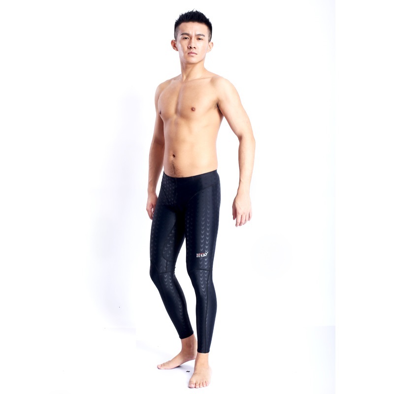 シャークスキン水泳ジャマー耐塩素レーシングトレーニング水着フ - Long Leg Trunk Men のレビューと価格