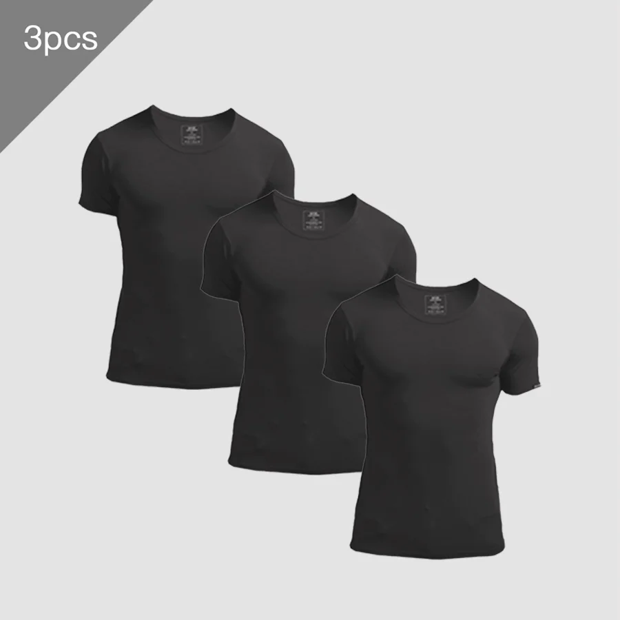 3枚組 メンズ サマー半袖Tシャツ、薄手クルーネック スリム - Undershirt Crew Neck のレビューと価格