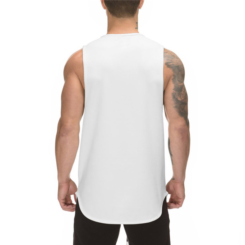 夏用メンズスポーツベスト シンプルプリント ラウンドネック  - Sleeveless Undershirt のレビューと価格