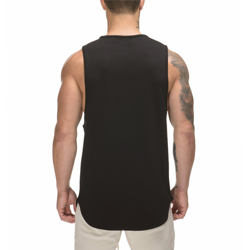 夏用メンズスポーツベスト シンプルプリント ラウンドネック  - Sleeveless Undershirt のレビューと価格