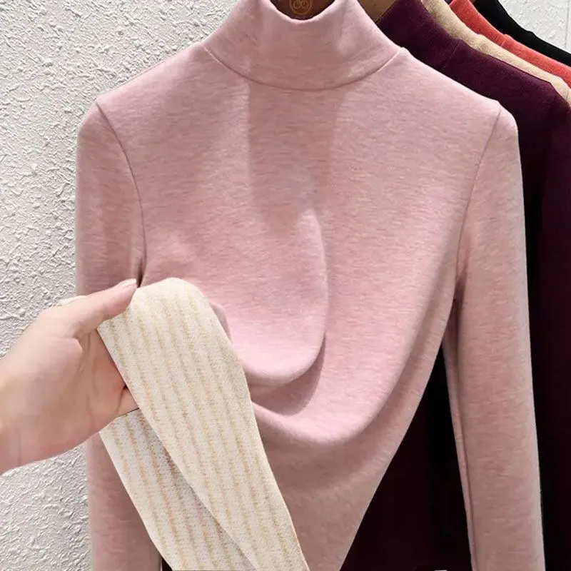 レディースモックネックサーマルベースレイヤートップ冬フリース - Base Layer Top のレビューと価格