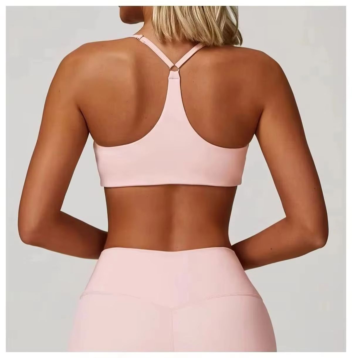 夏セクシーなスクランチスポーツブラジムトップ女性ランニングバ - Quick Dry Underwear のレビューと価格