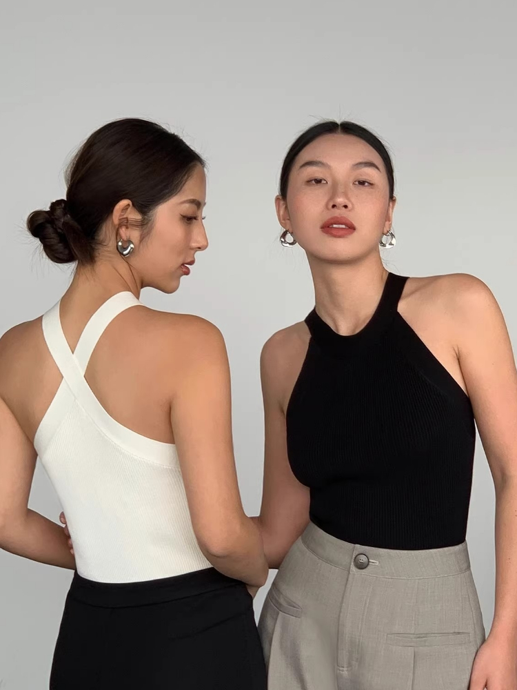 AOSSVIAO 2026 夏スリムレンダーショートトップセ - Suspender Tank Top のレビューと価格