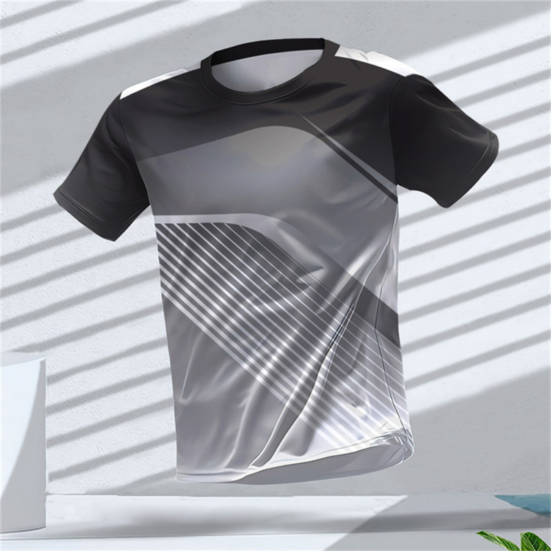 メンズスポーツ半袖Tシャツ速乾性高弾性オレンジグラデーション - T Shirt Tight Fit のレビューと価格