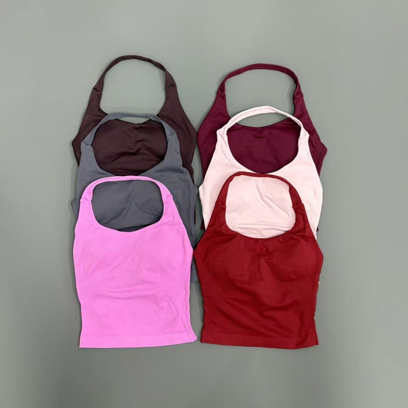 ジムタンクトップ レディース オープンバック スポーツ ロン - Suspender Tank Top のレビューと価格