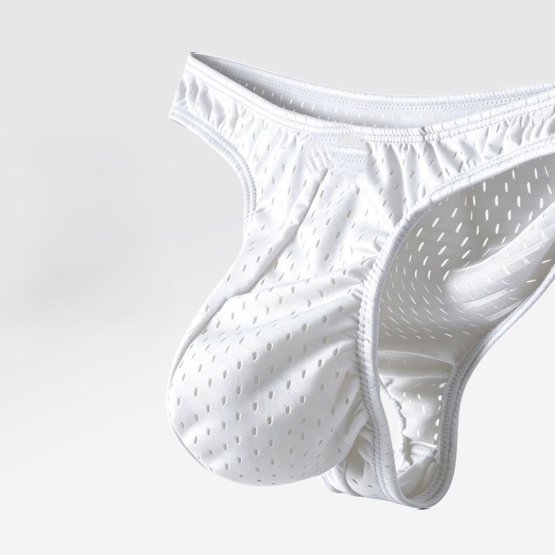 メッシュアイスシルクメンズ下着通気性のある大きなポーチローウ - Mesh Sport Boxer のレビューと価格
