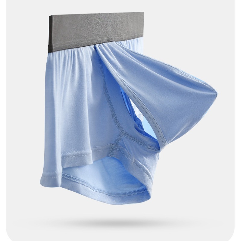 メンズ竹繊維フライフロントセパレートポーチ下着デュアルポーチ - Bamboo Fiber Trunk のレビューと価格