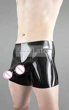 ラテックス男性ボクサーショーツ下着フロントシースソフト安全フ - Pouch Boxer Pouch のレビューと価格