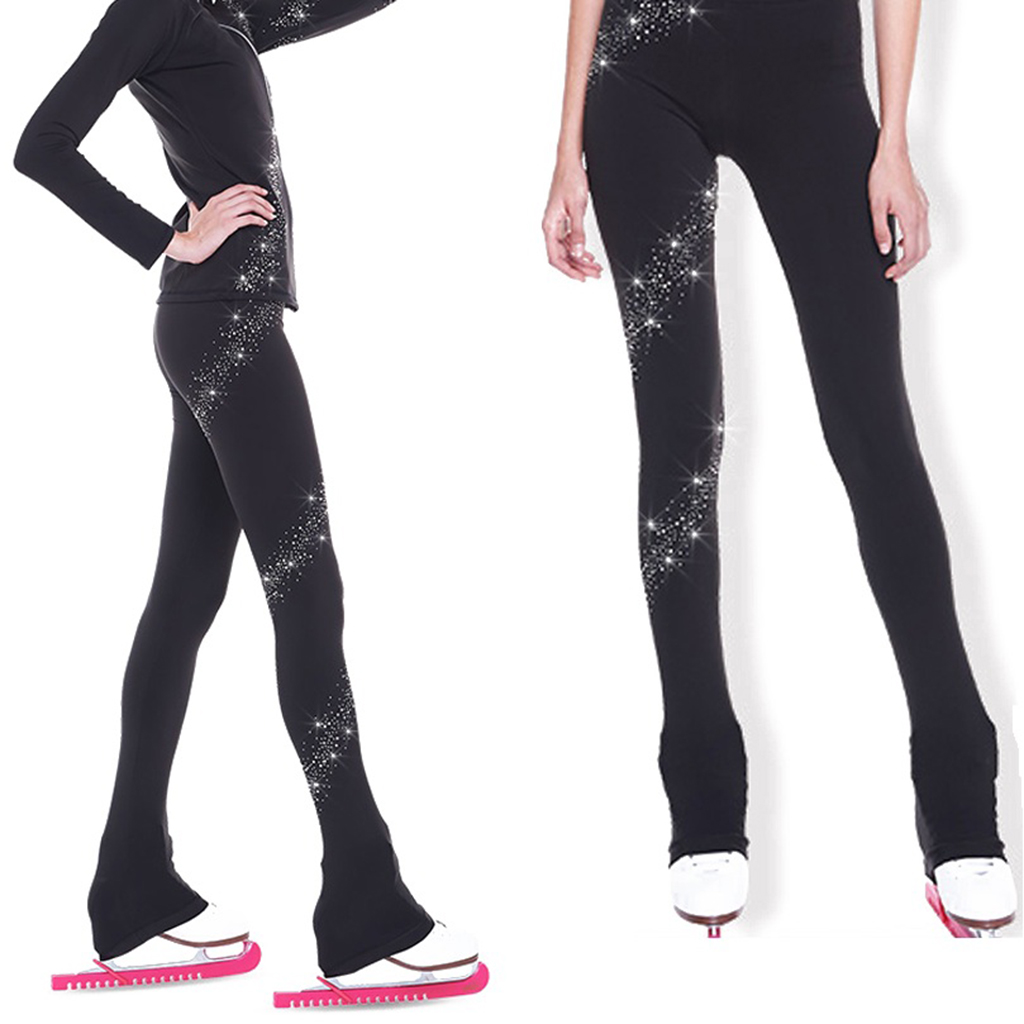 パフォーマンスフィギュアスケート長ズボン-圧縮アイススケート - Compression Long Pant のレビューと価格