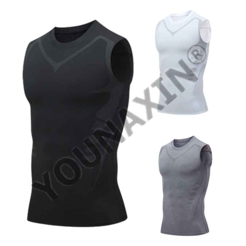 3 枚セット メンズ ノースリーブ Tシャツ ベースレイヤー - Base Layer Top のレビューと価格