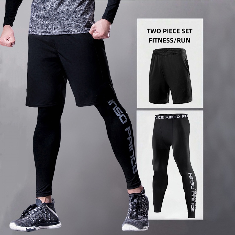 メンズ スポーツ ランニング パンツ トレーニング フィット - Compression Long Pant のレビューと価格