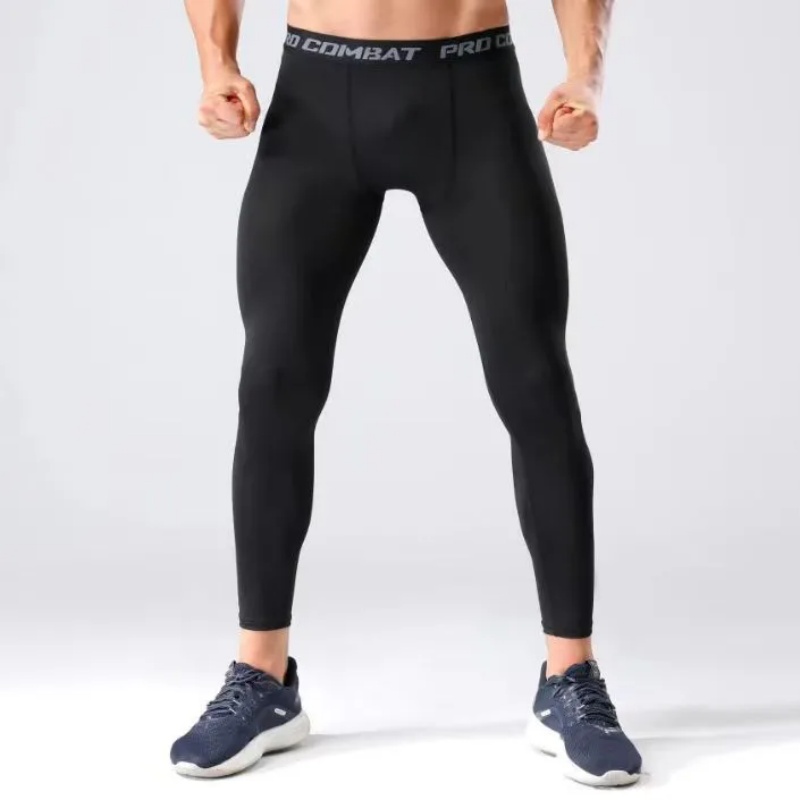新しいタイトなメンズ春秋冬バスケットボールトレーニング弾性フ - Compression Long Pant のレビューと価格
