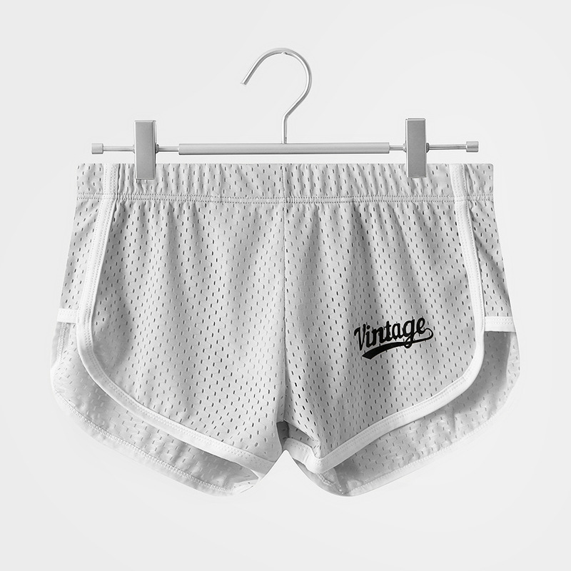 メンズメッシュラウンジショーツ、ヴィンテージプリント、ホワイ - Mesh Sport Boxer のレビューと価格
