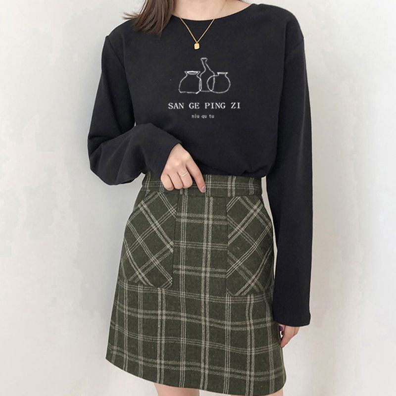 女性用韓国風クルーネック起毛ドラロンサーマルトップス 冬用厚 - Undershirt Crew Neck のレビューと価格